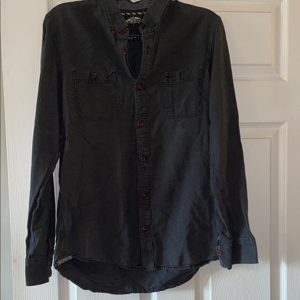 Vans Charcoal Button-Down Shirt